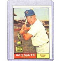 High Grade 1961 Topps Ron Santo Rookie