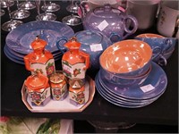 Luster Ware including six-piece individual
