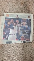 Houston Chronicle 2007 Barry Bonds 756 Hrs