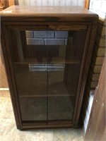 glass front cabinet 23x17x42.5