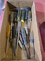 Phillips screwdrivers and hand drill