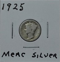 1925 Mercury Silver Dime