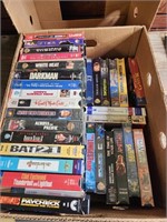 Box Full of VHS Movies