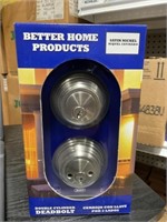 BHP Double-Cylinder Deadbolt in Nickel x 3pcs.