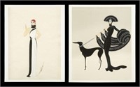 Pair of Offset Lithographs after Erte.