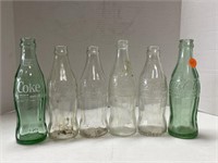 Collection of (6) Vintage Coke Bottles