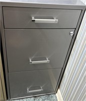 2 drawer gray filing cabinet