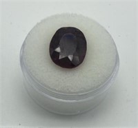 Oval Cut and Faceted Madagascar Ruby Gem Stone
