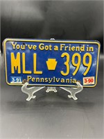 You’ve got a friend in Pennsylvania license plate