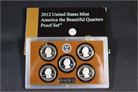 2012 S America the Beautiful Quarters Proof Set