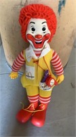Ronald McDonald Doll hard plastic face n feet