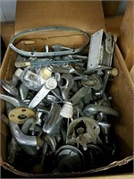 Collection of vintage car Hardware including door
