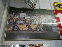 Vintage Detroit Grand Prix 8 poster. June 16th