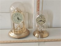 Vtg Battery-op Elgin & Selectra Anniversary Clocks