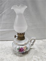 Mini Oil Lamp with Roses