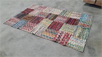 5'X8' Woven Patchwork Area Rug