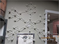 Lg. Metal Lighted Snowflake Decoration