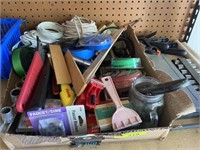 Large flat of shop items