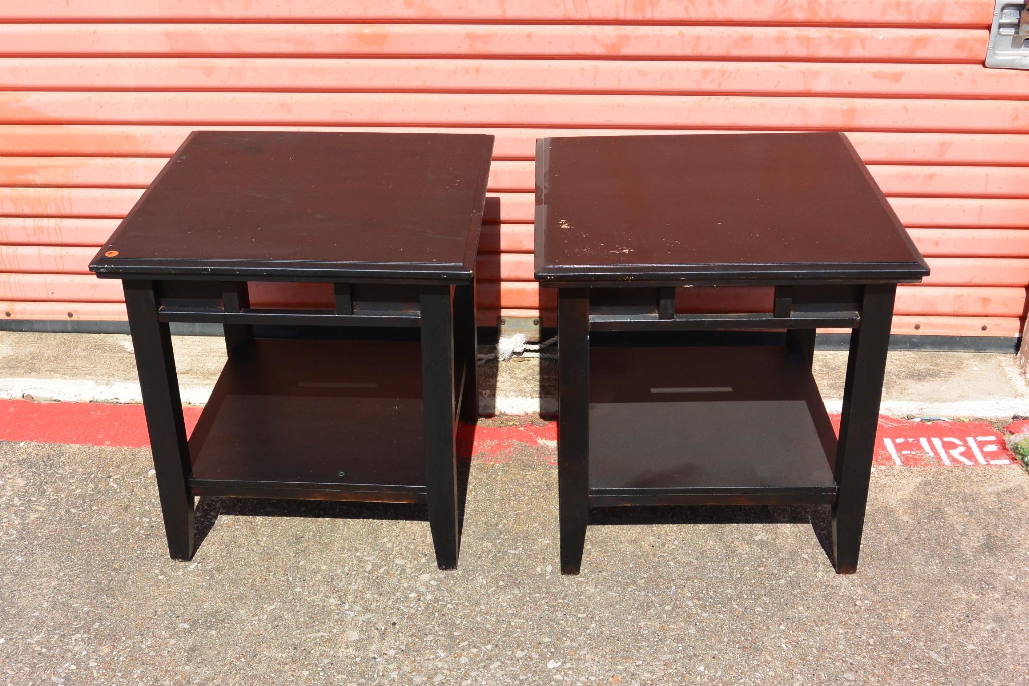 PAIR OF MATCHING END TABLES