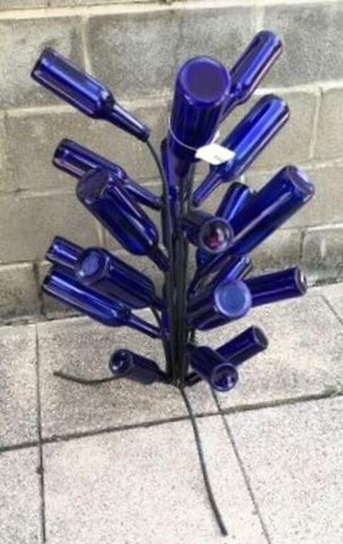 Bottle Tree & Blue Bottles