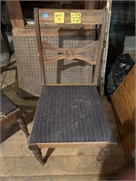 Set of 4 Wooden Chairs H-33.5" W-17.5" D-15"