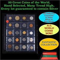 20 Great Coins of the World, hand selected, many t