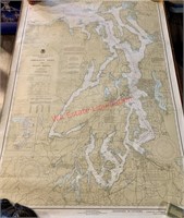 Puget Sound Map (back room)