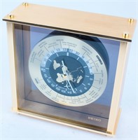 Vintage SEIKO World Time Quartz Desk Clock