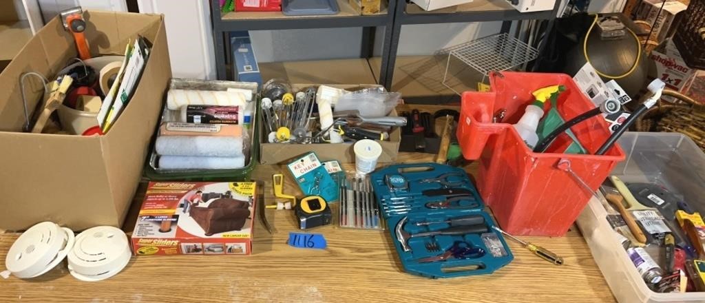Painting supplies, hand tools and more