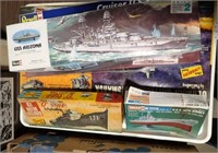 5 MODEL KITS W/ REVELL, SNAP-TITE, MORE