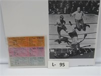 Lot of 3 Boxing Match Tickets 1959