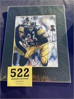 Photo of Jerome Bettis
With certificate of