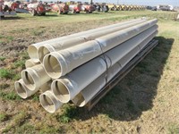 Assorted 10" x 20' +/- PVC Pipe