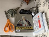 FIRST AID BOX, FABRIC SHAVER, SCISSORS, SCOTTIE