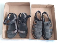 2 Pairs Of Sandals; Lobo Solo Size 11 1/2 And