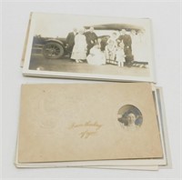 12 Antique RPPC Real Photo Post Cards