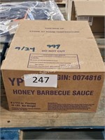 6/112oz pouches honey bbq sauce 9/24