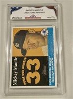 2007 Topps Heritage Mickey Mantle Card