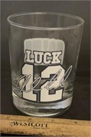 COLTS GLASS DRINKING GLASS-#12 LUCK