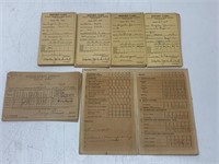 LAGE LOT OF VINTAGE DALLAS TX. REPORT CARDS