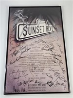 SUNSET BLVD THEATRE POSTER - CAST SIGNED