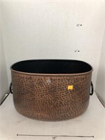 Hammered Brass Tub / Bucket