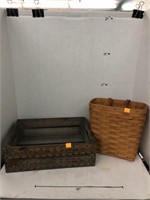 Longaberger Basket & Ruler Crate