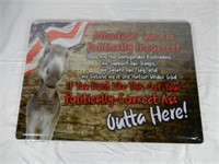 12"X 17" METAL SIGN