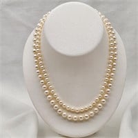 Double Strand Pearls w/ 14K Clasp