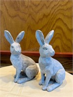 Pair of Ceramic Bunnies