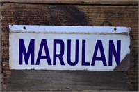 Marulan Enamel Station Sign