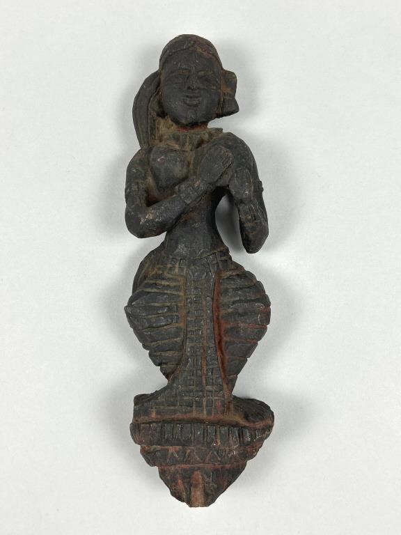 Early Carved Buddhist Tribal Fertility Figure.