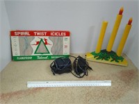 Vintage Icicles Candle Light & AC Adapter 2