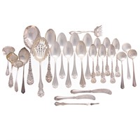 Sterling flatware by prominent makers